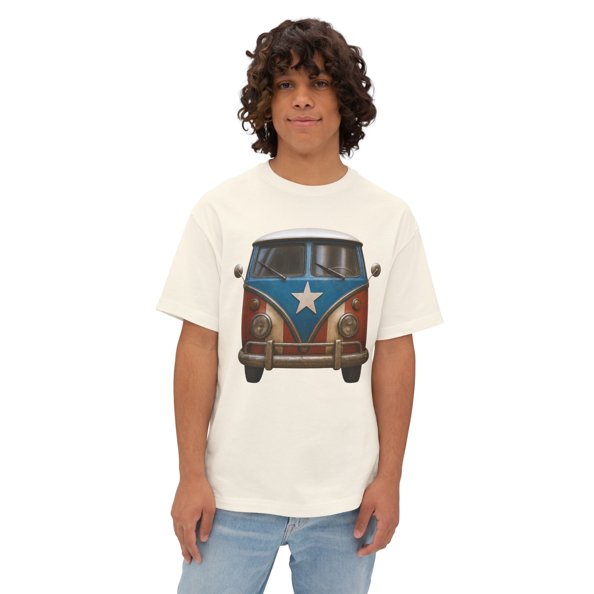 Camiseta Premium front print “La Volky Boricua” – Oversized Heavy Weight 🇵🇷