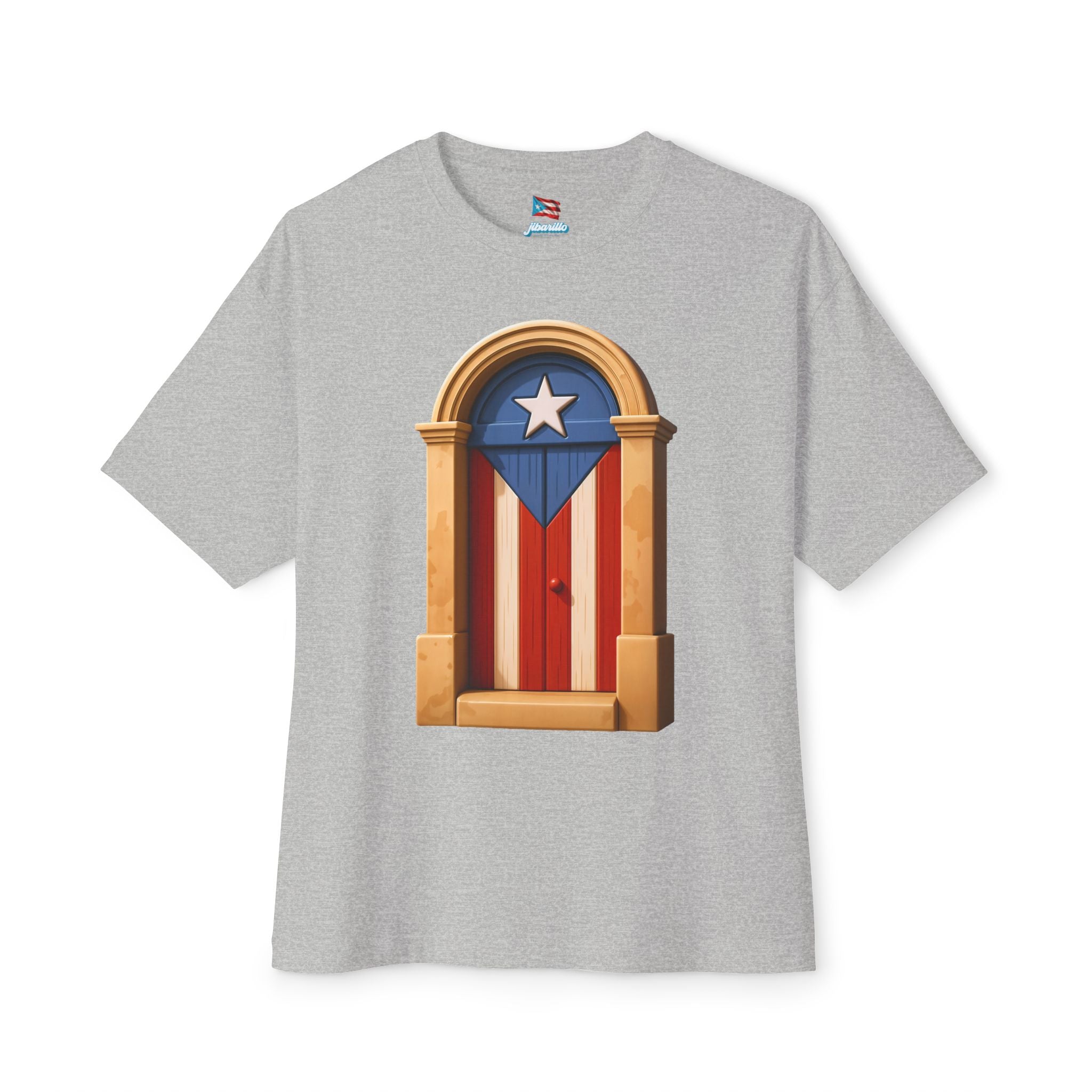 Camiseta Premium front print “Puerta Boricua” Oversized Heavy Weight 🇵🇷