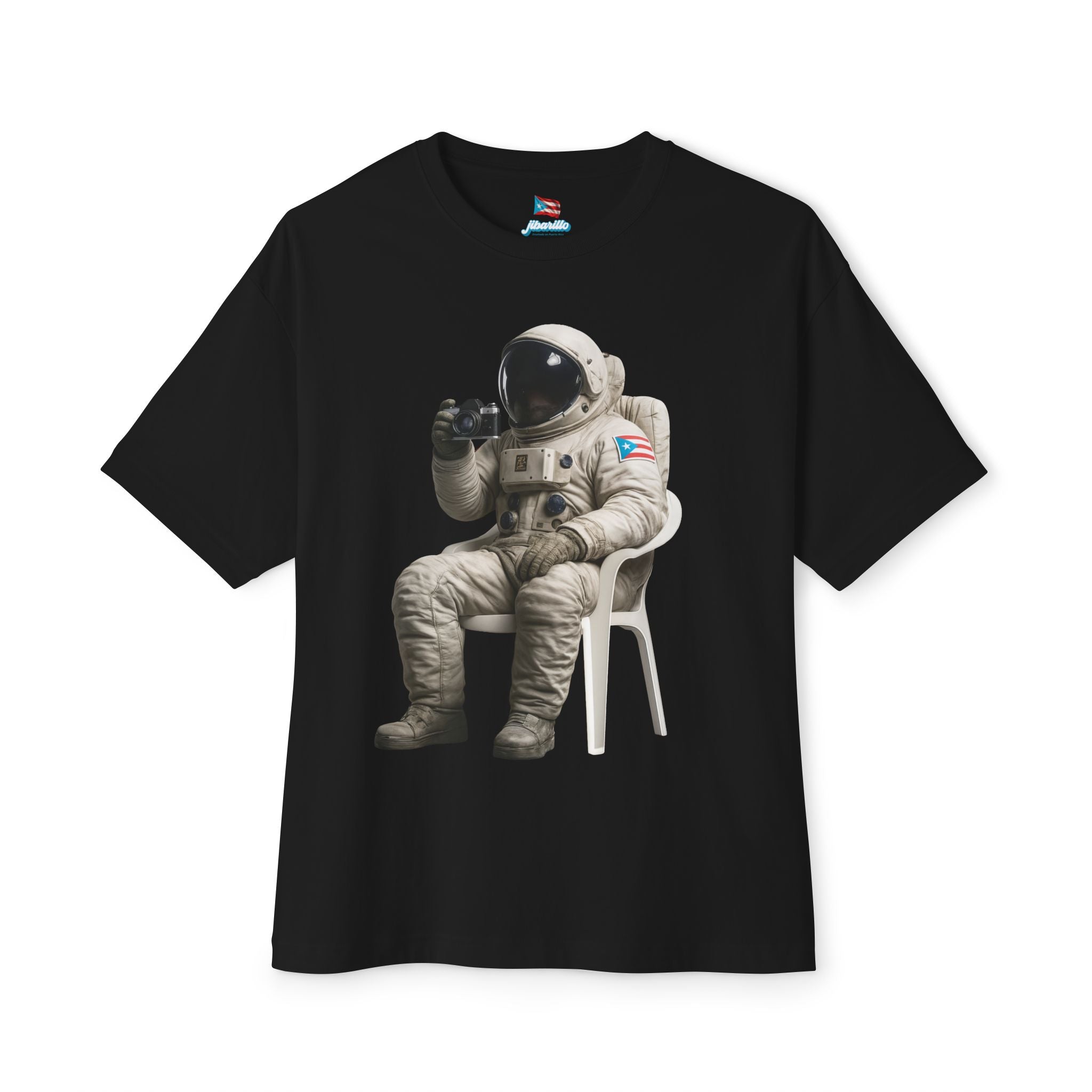Camiseta Premium “Boricua en la Luna” Astronauta Boricua Oversized Heavy Weight 🇵🇷