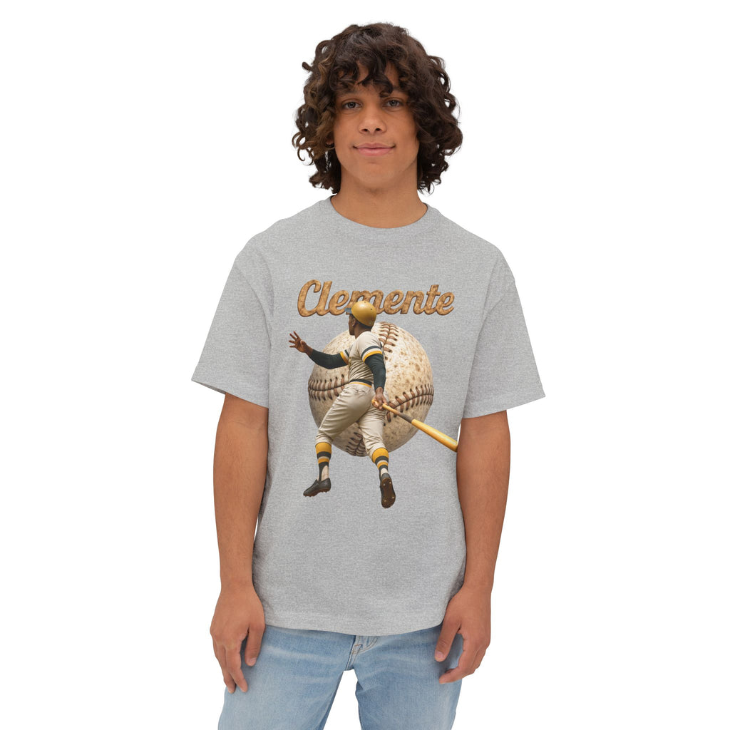 Camiseta Premium front print “Clemente Leyenda” Oversized Heavy Weight 🇵🇷