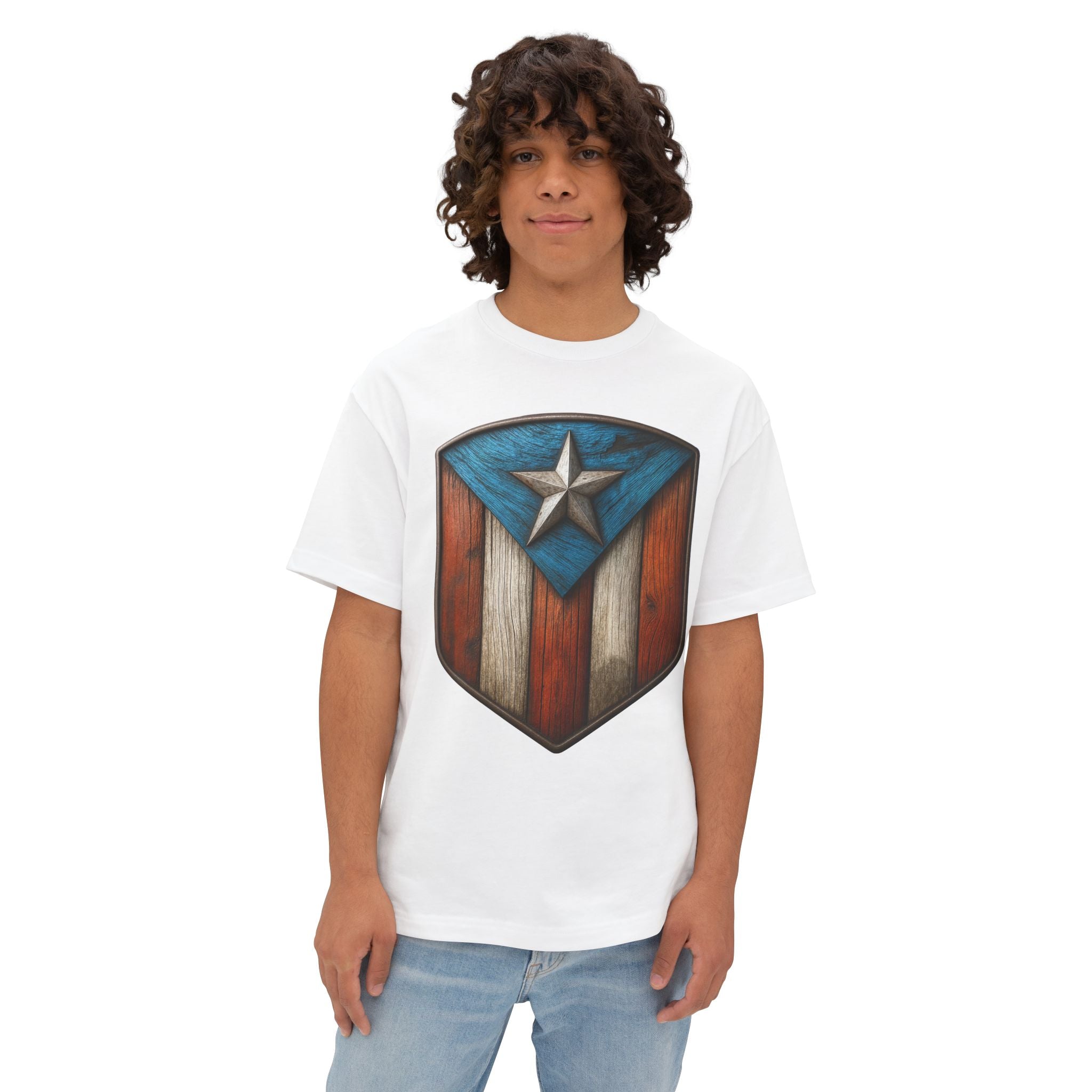 Camiseta Premium front print “Escudo Boricua” Fuerza, Identidad y Orgullo de Puerto Rico 🇵🇷