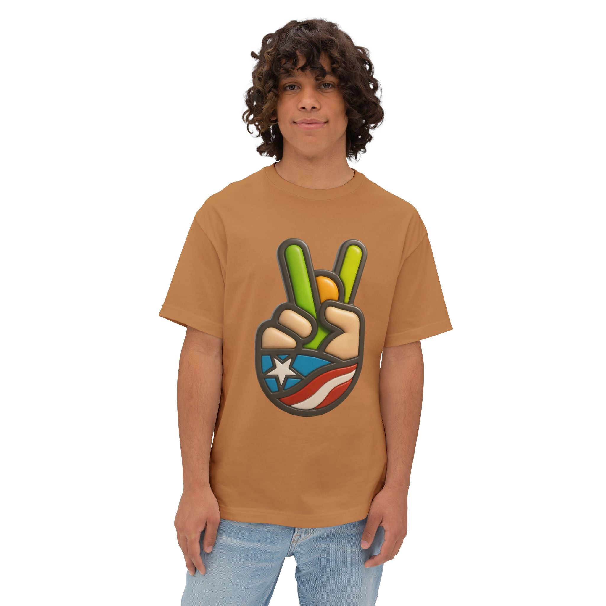 Camiseta Premium front print “Paz Boricua” Orgullo y Cultura de Puerto Rico 🇵🇷