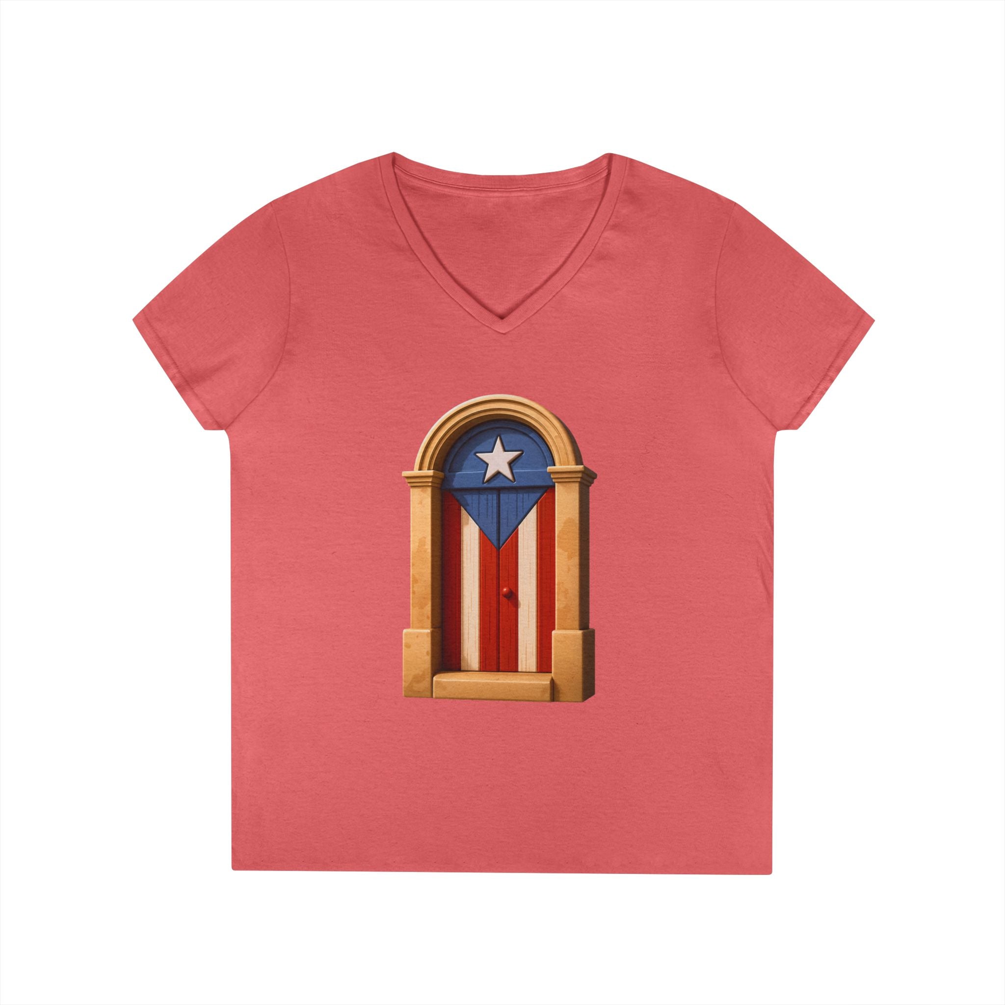 Camiseta V-Neck “Puerta de San Juan” Orgullo y Tradición de Puerto Rico 🇵🇷