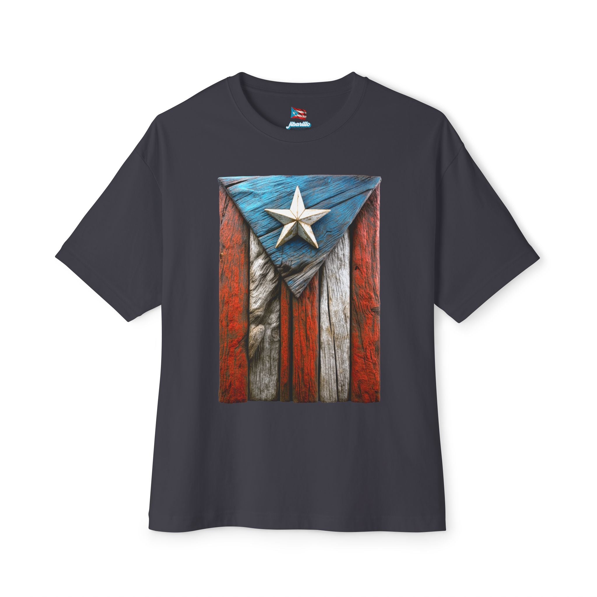 Camiseta Premium “Bandera en Madera” Orgullo de Puerto Rico 🇵🇷