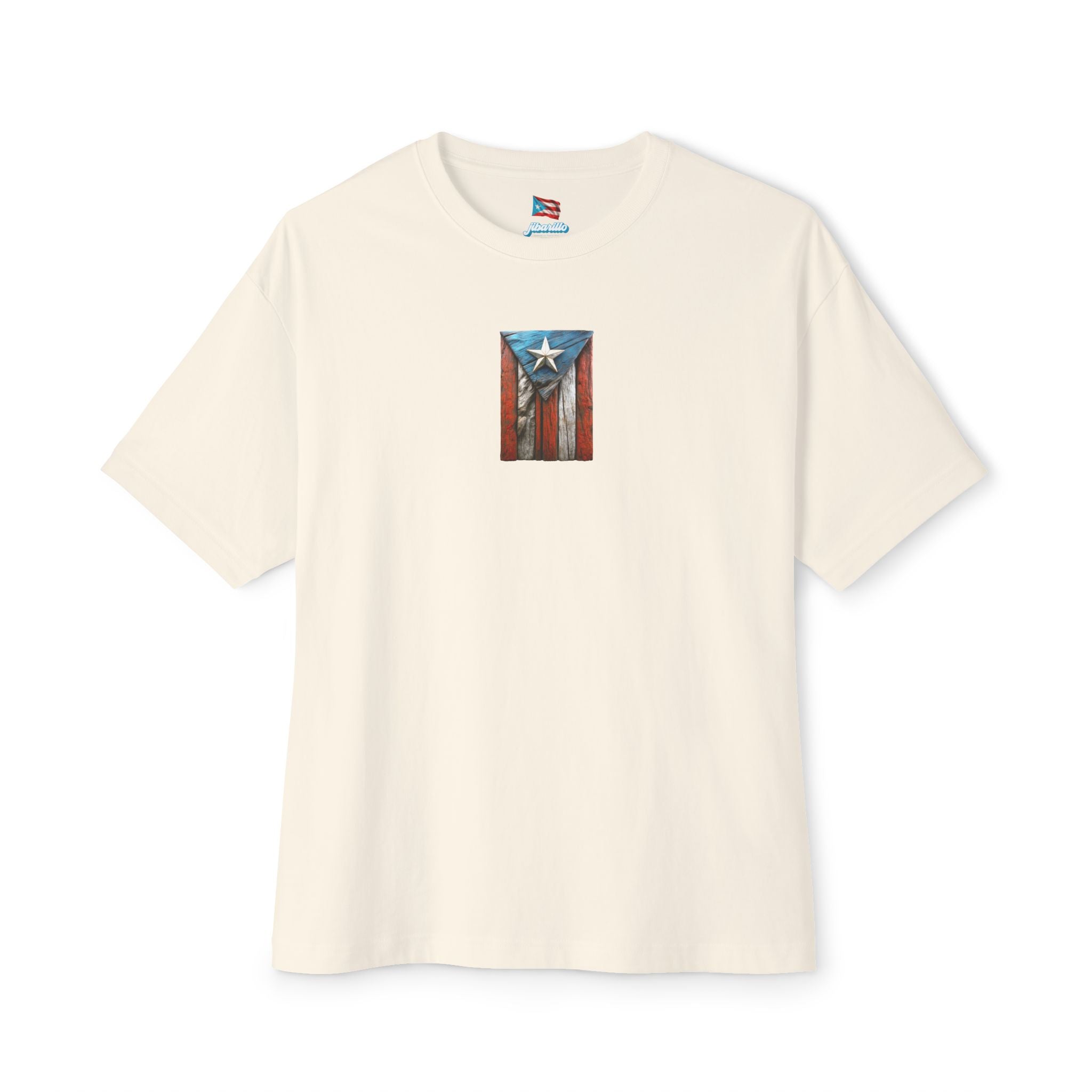 Camiseta Premium double print “Bandera en Madera” Orgullo de Puerto Rico 🇵🇷