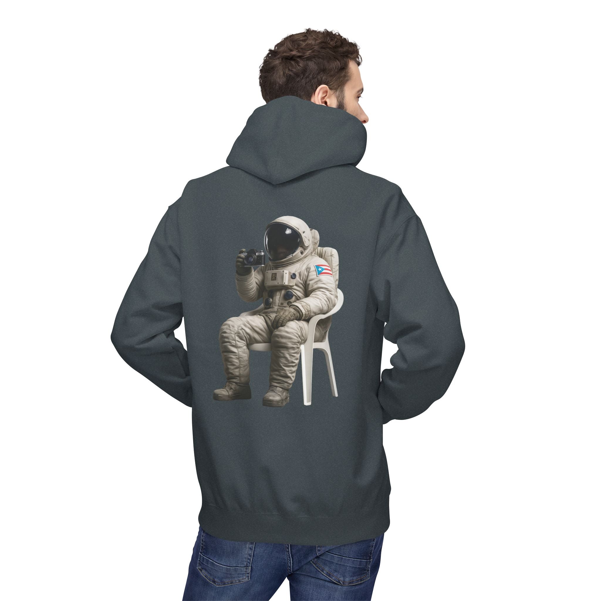 Hoodie Premium “Boricua en la Luna” Astronauta Boricua Midweight Softstyle Fleece 🇵🇷