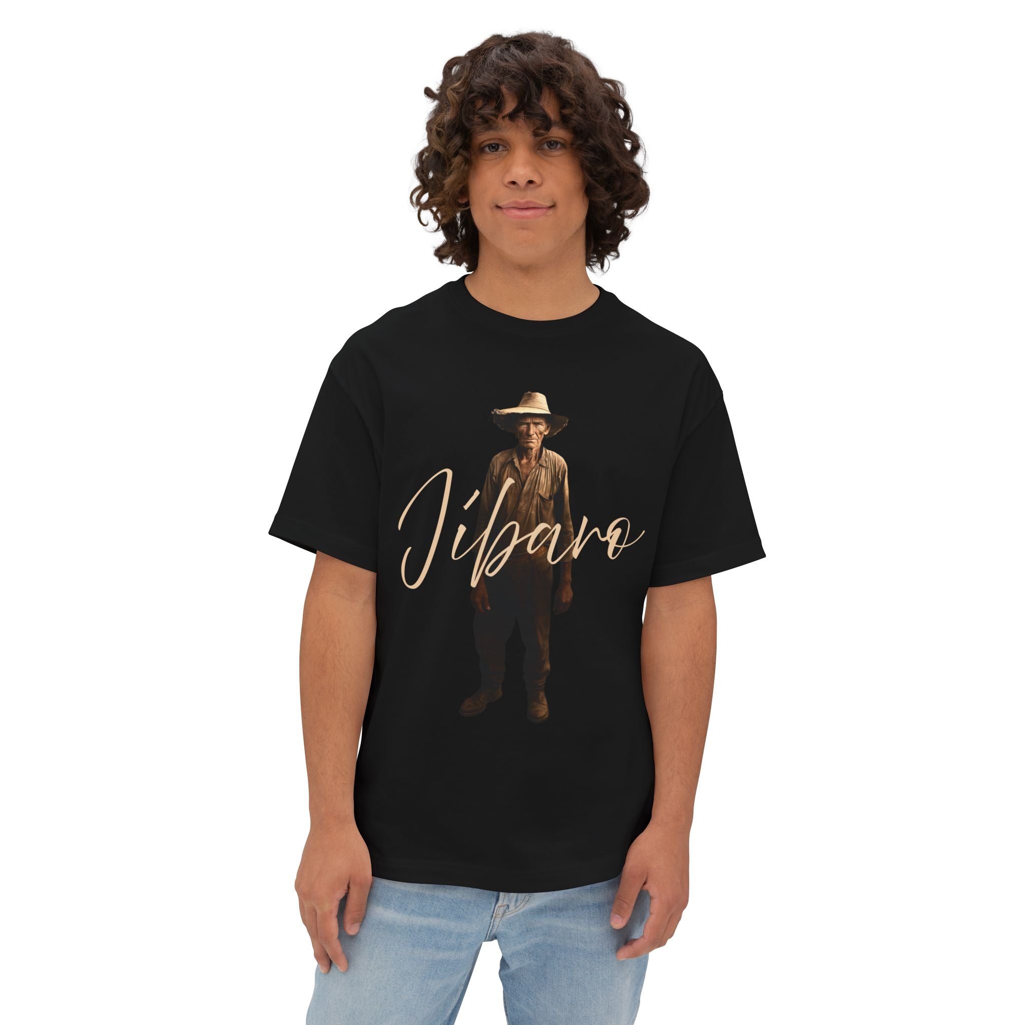 Camiseta Premium “Jíbaro” Orgullo de Nuestras Raíces Boricuas Oversized Heavy Weight 🇵🇷