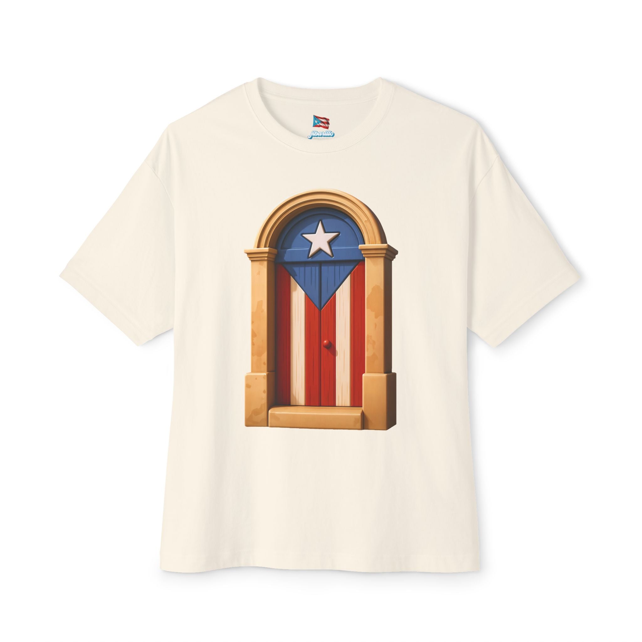 Camiseta Premium front print “Puerta Boricua” Oversized Heavy Weight 🇵🇷
