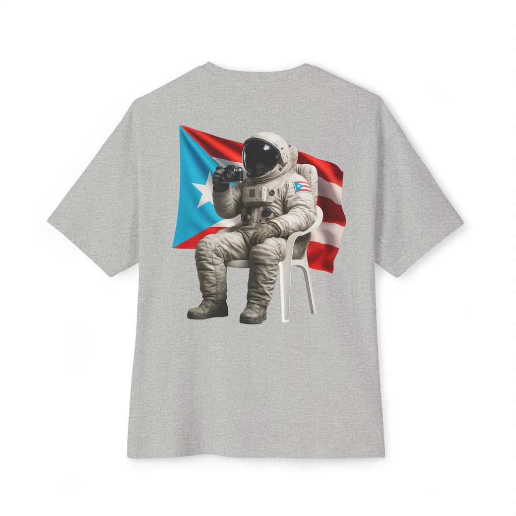 Camiseta Premium “Boricua en la Luna” Astronauta Boricua Oversized Heavy Weight 🇵🇷