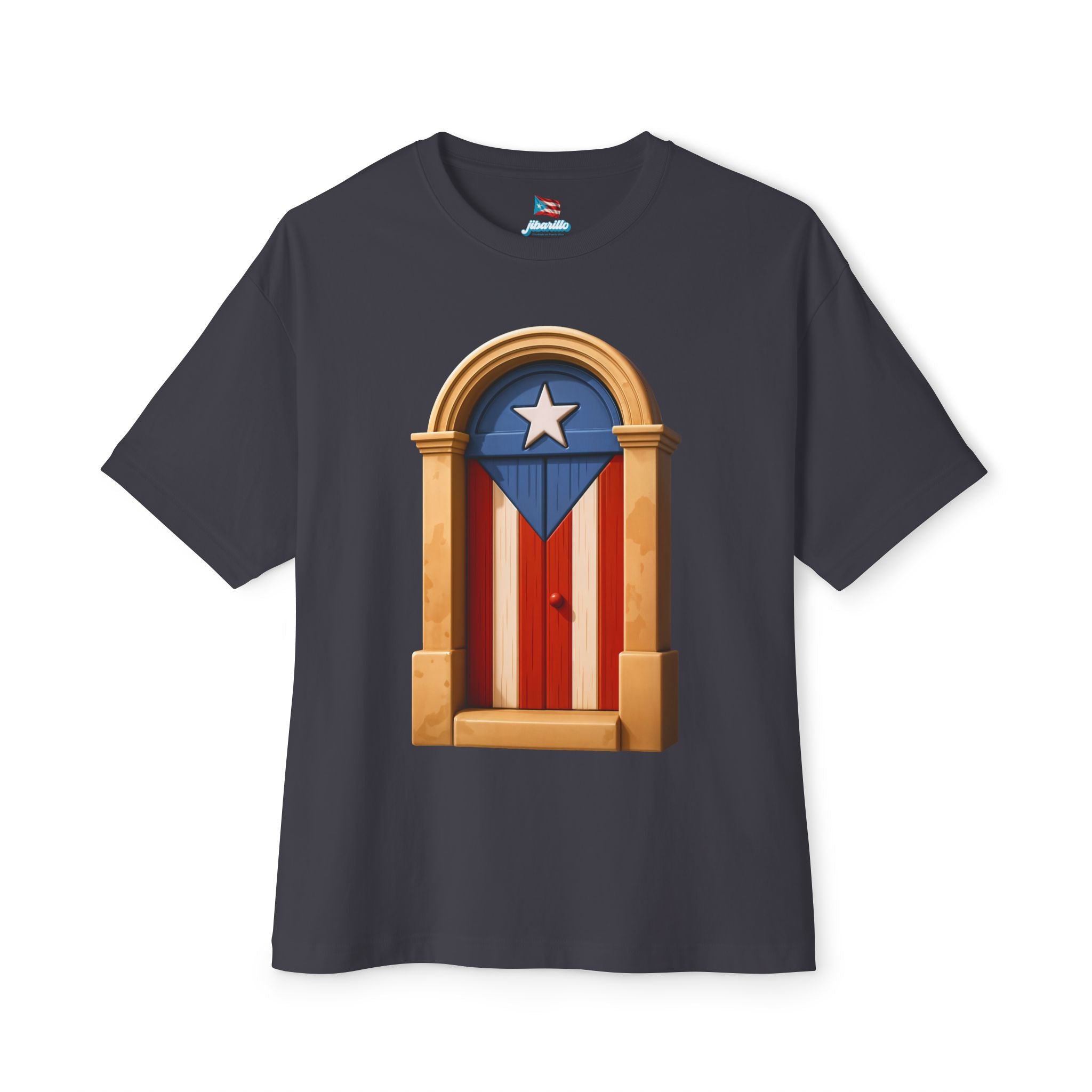 Camiseta Premium “Puerta Boricua” Oversized Heavy Weight 🇵🇷