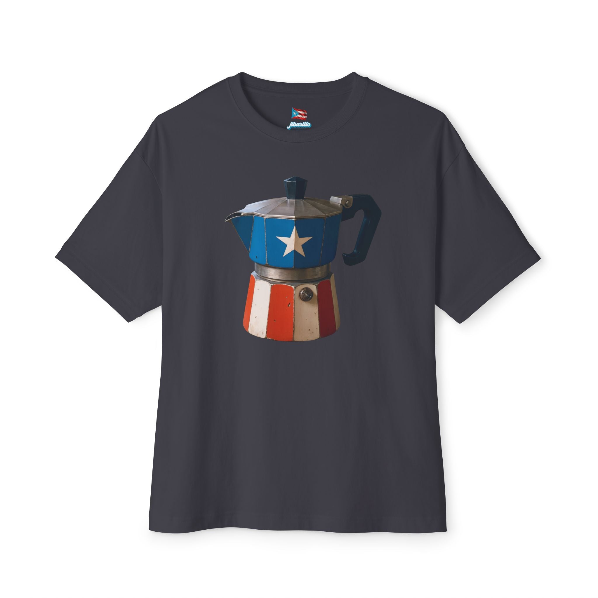 Camiseta Premium front print “Greca Boricua” – Oversized Heavy Weight 🇵🇷