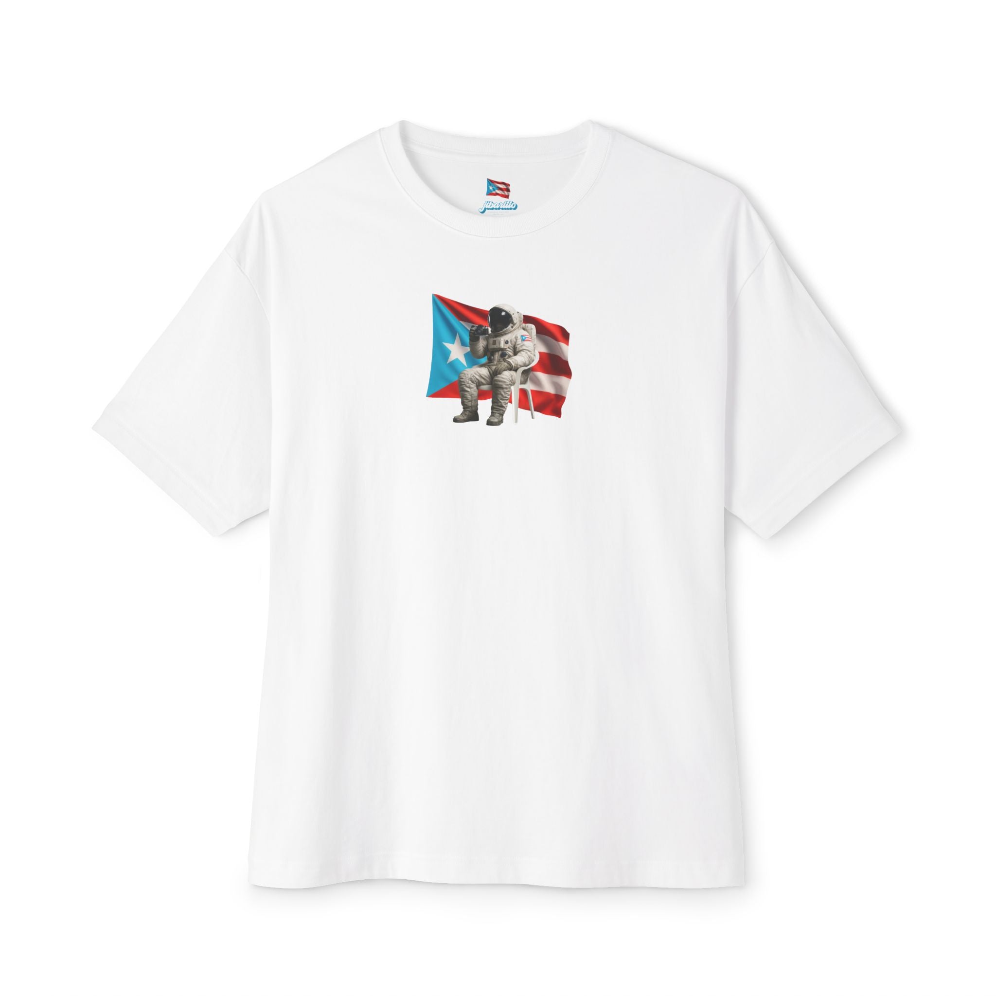 Camiseta Premium “Boricua en la Luna” Astronauta Boricua Oversized Heavy Weight 🇵🇷