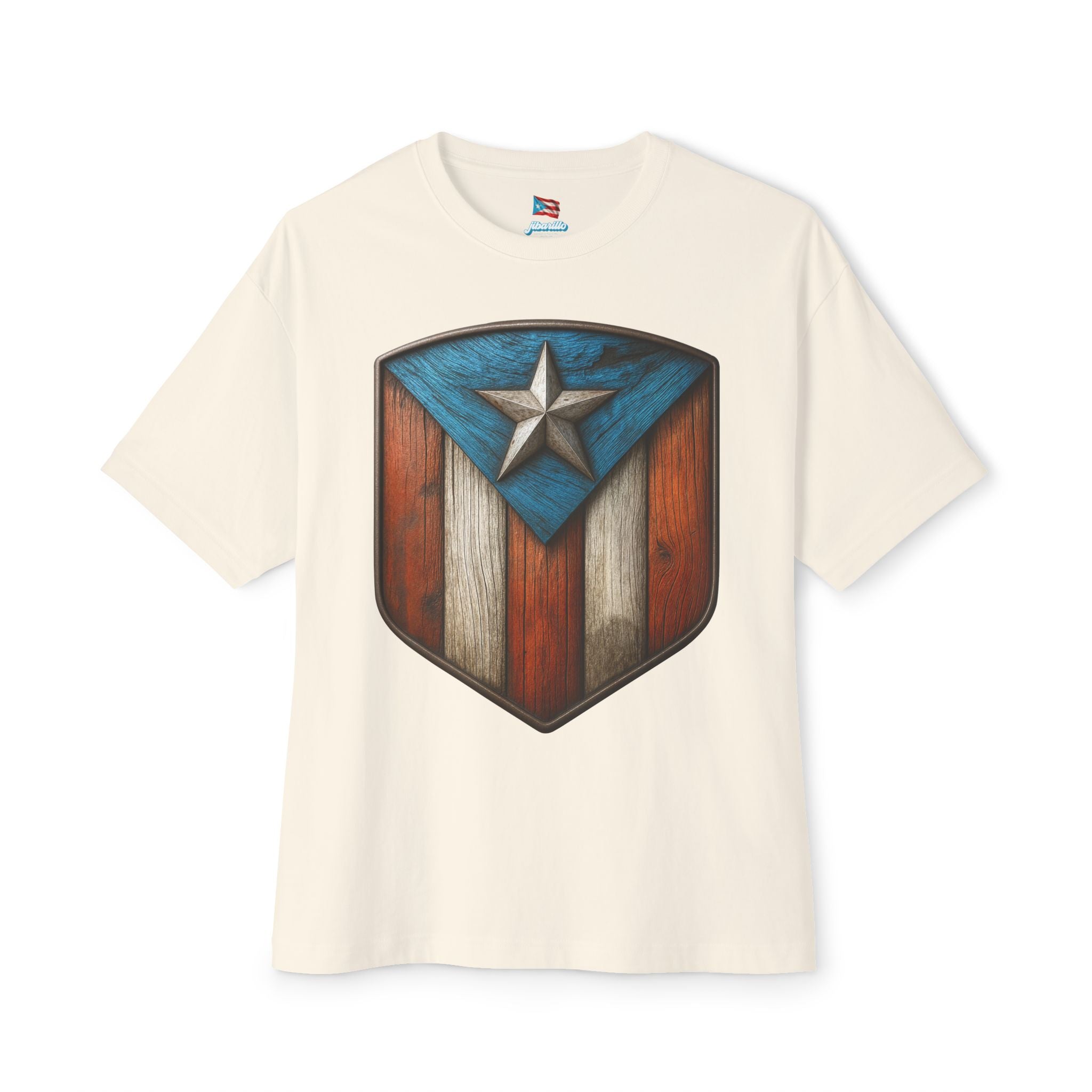 Camiseta Premium front print “Escudo Boricua” Fuerza, Identidad y Orgullo de Puerto Rico 🇵🇷