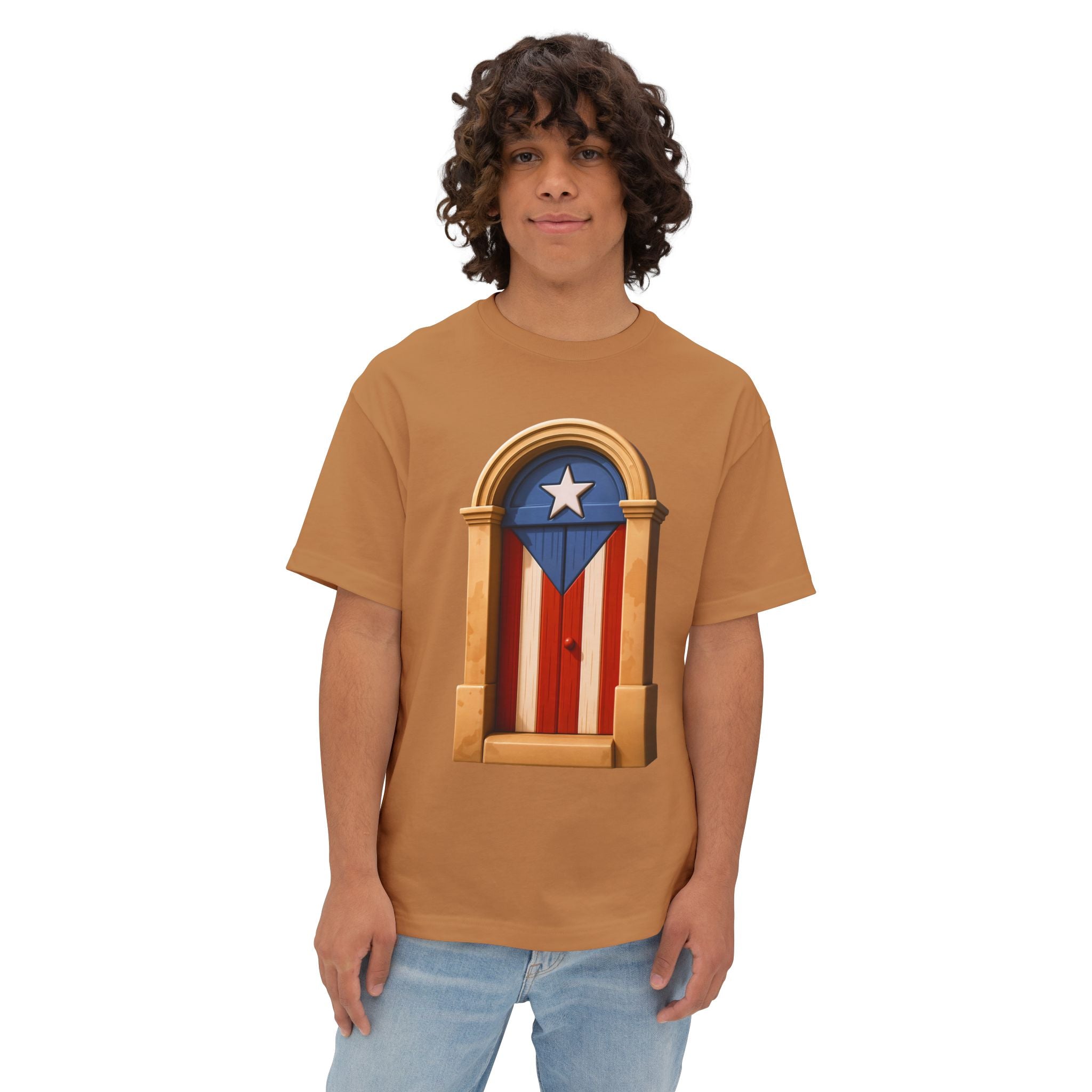Camiseta Premium “Puerta Boricua” Oversized Heavy Weight 🇵🇷