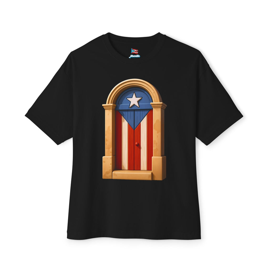 Camiseta Premium front print “Puerta Boricua” Oversized Heavy Weight 🇵🇷