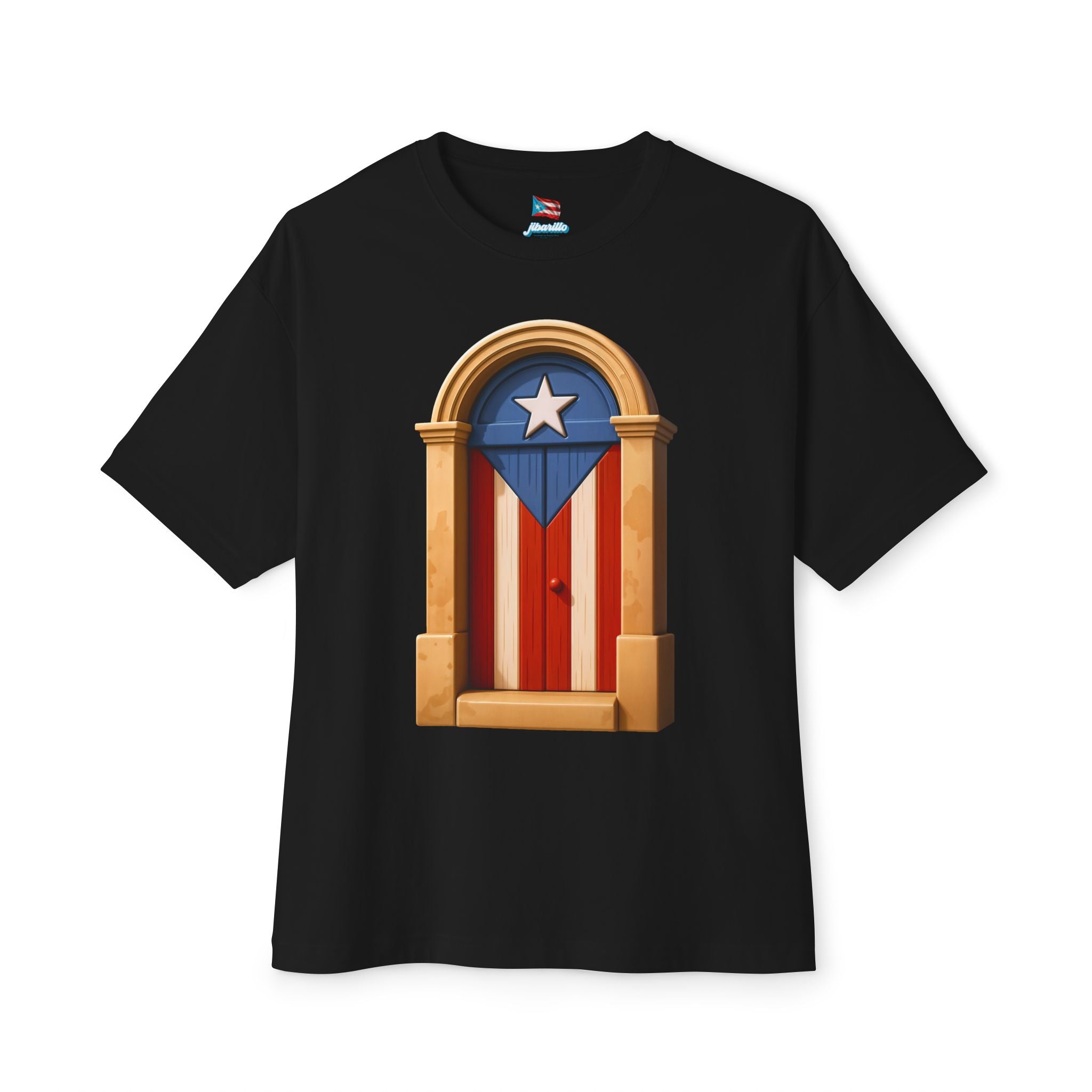 Camiseta Premium front print “Puerta Boricua” Oversized Heavy Weight 🇵🇷