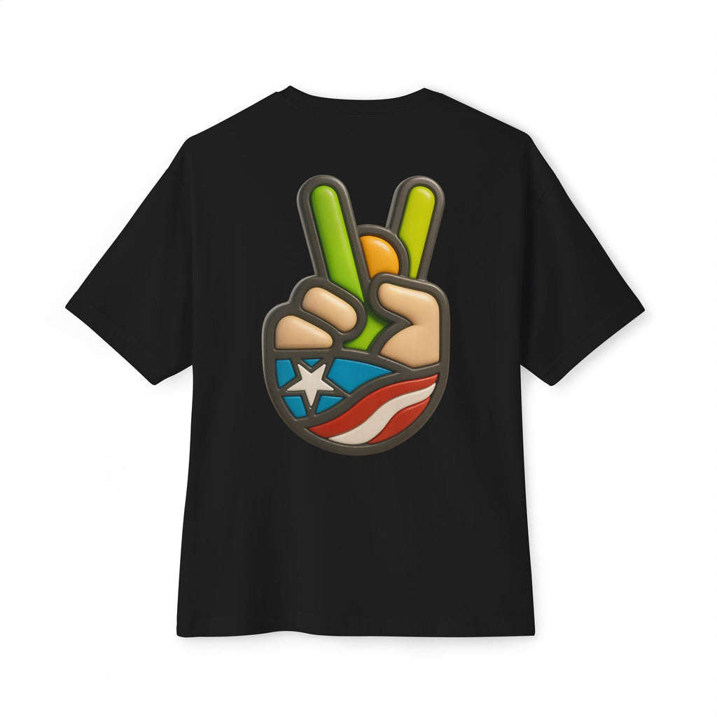 Camiseta Premium double print “Paz Boricua” Orgullo y Cultura de Puerto Rico 🇵🇷