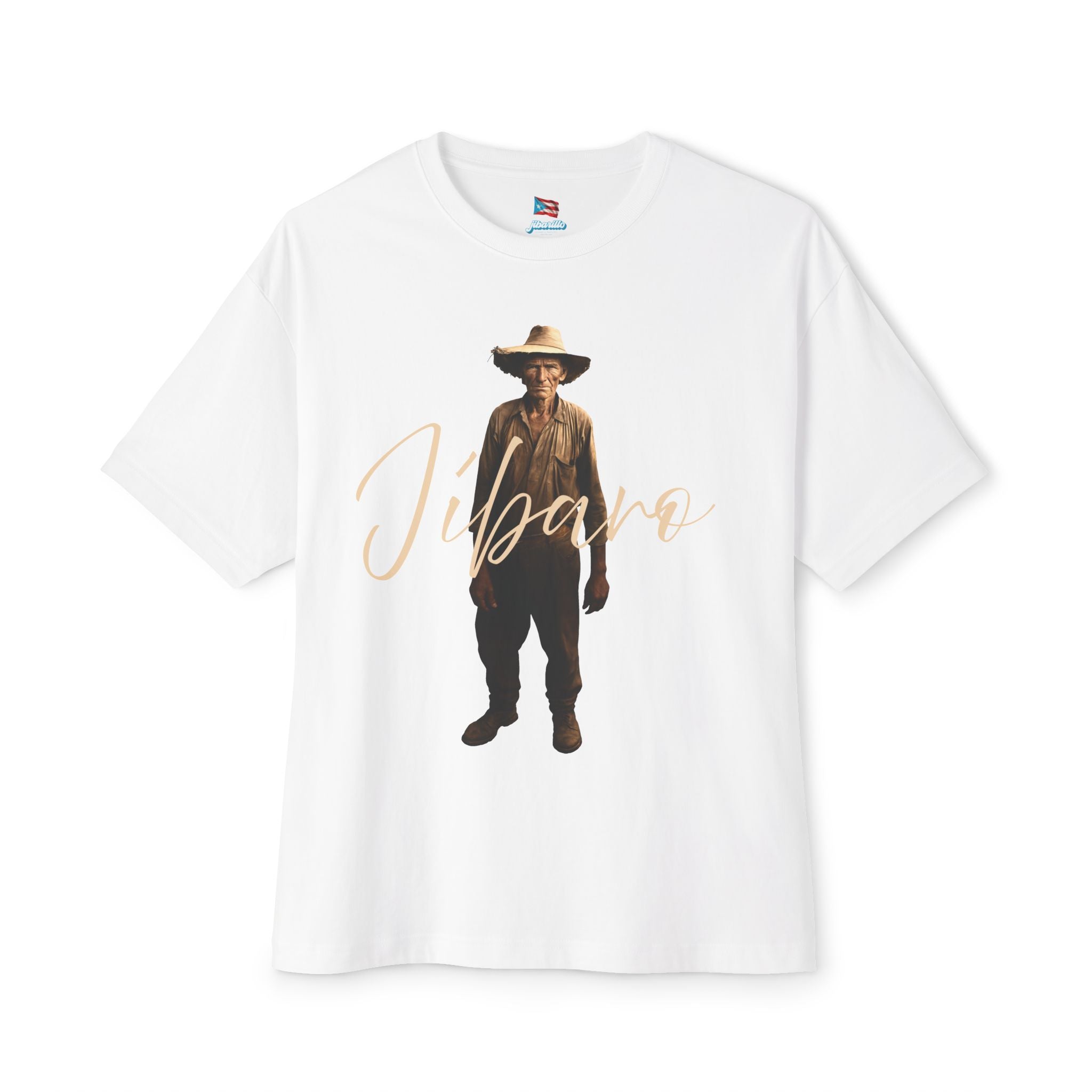 Camiseta Premium front print “Jíbaro” Orgullo de Nuestras Raíces Boricuas Oversized Heavy Weight 🇵🇷