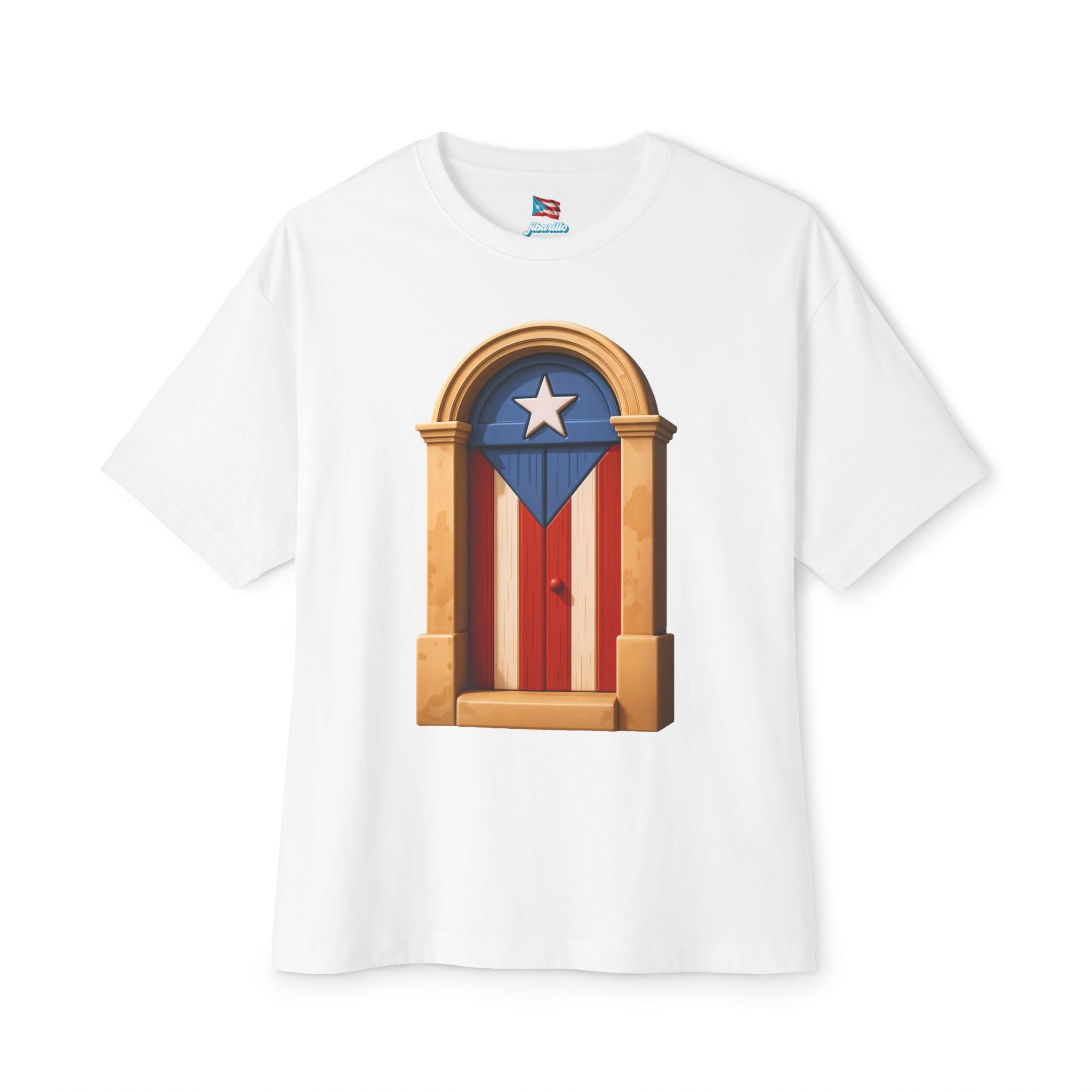 Camiseta Premium front print “Puerta Boricua” Oversized Heavy Weight 🇵🇷