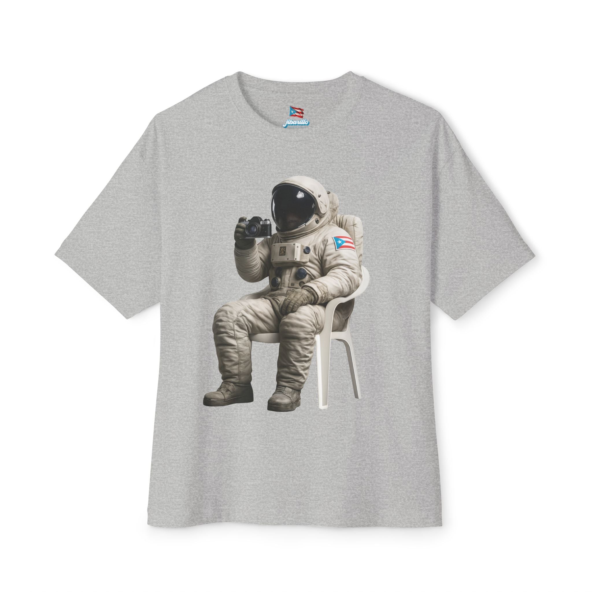 Camiseta Premium “Boricua en la Luna” Astronauta Boricua Oversized Heavy Weight 🇵🇷