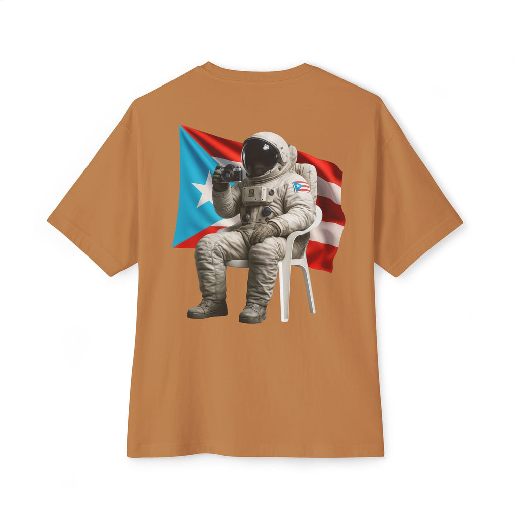 Camiseta Premium “Boricua en la Luna” Astronauta Boricua Oversized Heavy Weight 🇵🇷