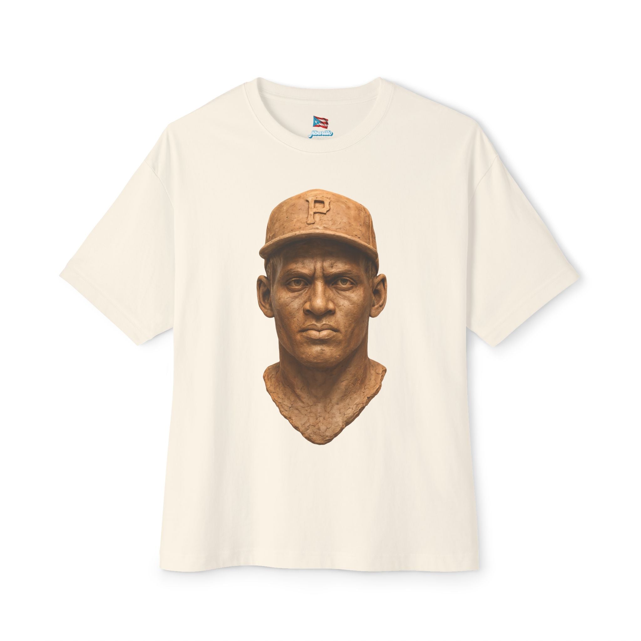 Camiseta Premium front print “Clemente” Oversized Heavy Weight 🇵🇷