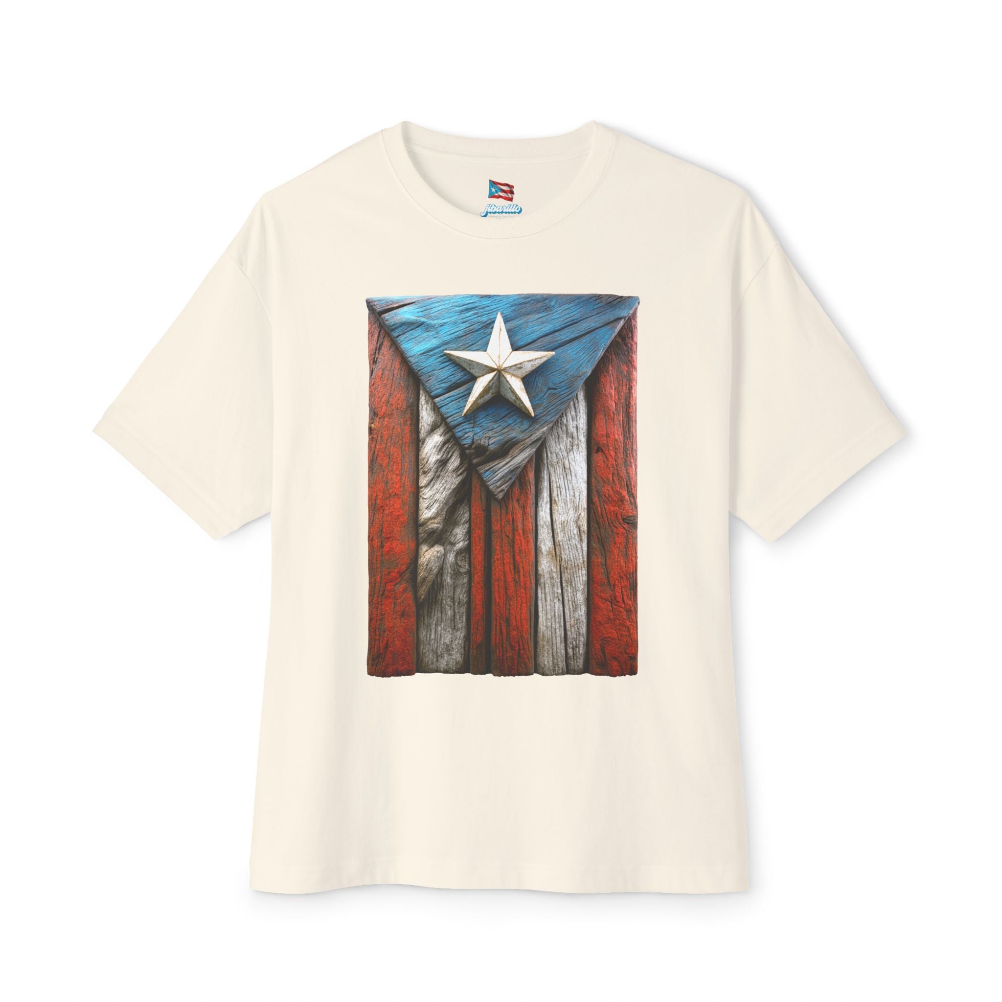 Camiseta Premium “Bandera en Madera” Orgullo de Puerto Rico 🇵🇷
