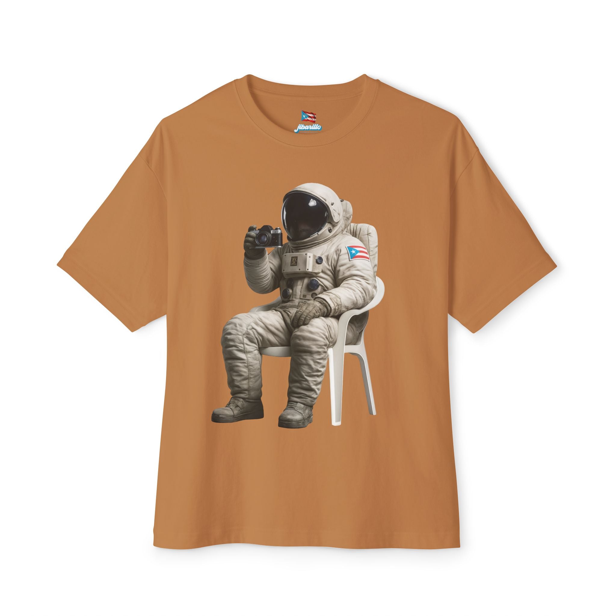 Camiseta Premium “Boricua en la Luna” Astronauta Boricua Oversized Heavy Weight 🇵🇷