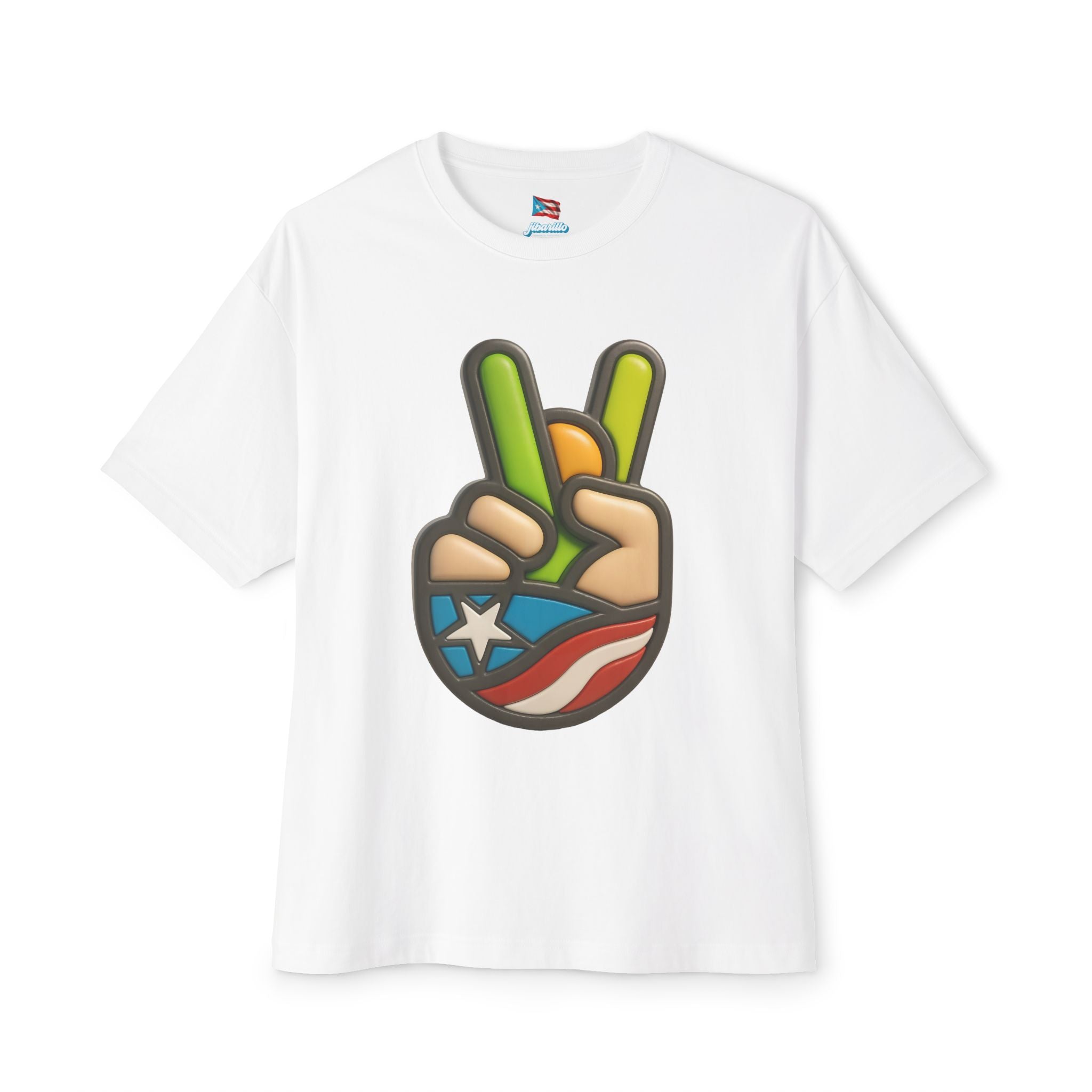 Camiseta Premium front print “Paz Boricua” Orgullo y Cultura de Puerto Rico 🇵🇷