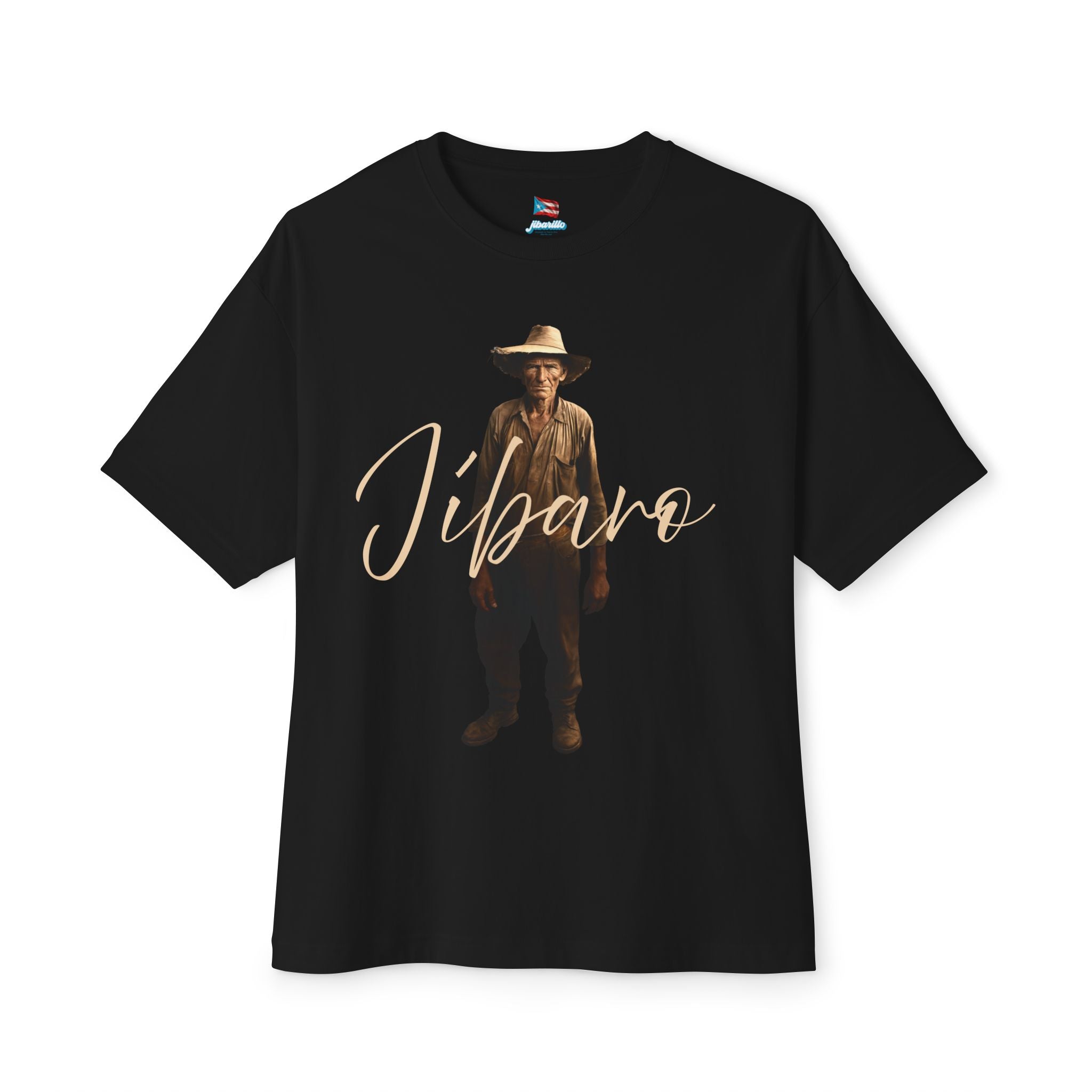 Camiseta Premium front print “Jíbaro” Orgullo de Nuestras Raíces Boricuas Oversized Heavy Weight 🇵🇷