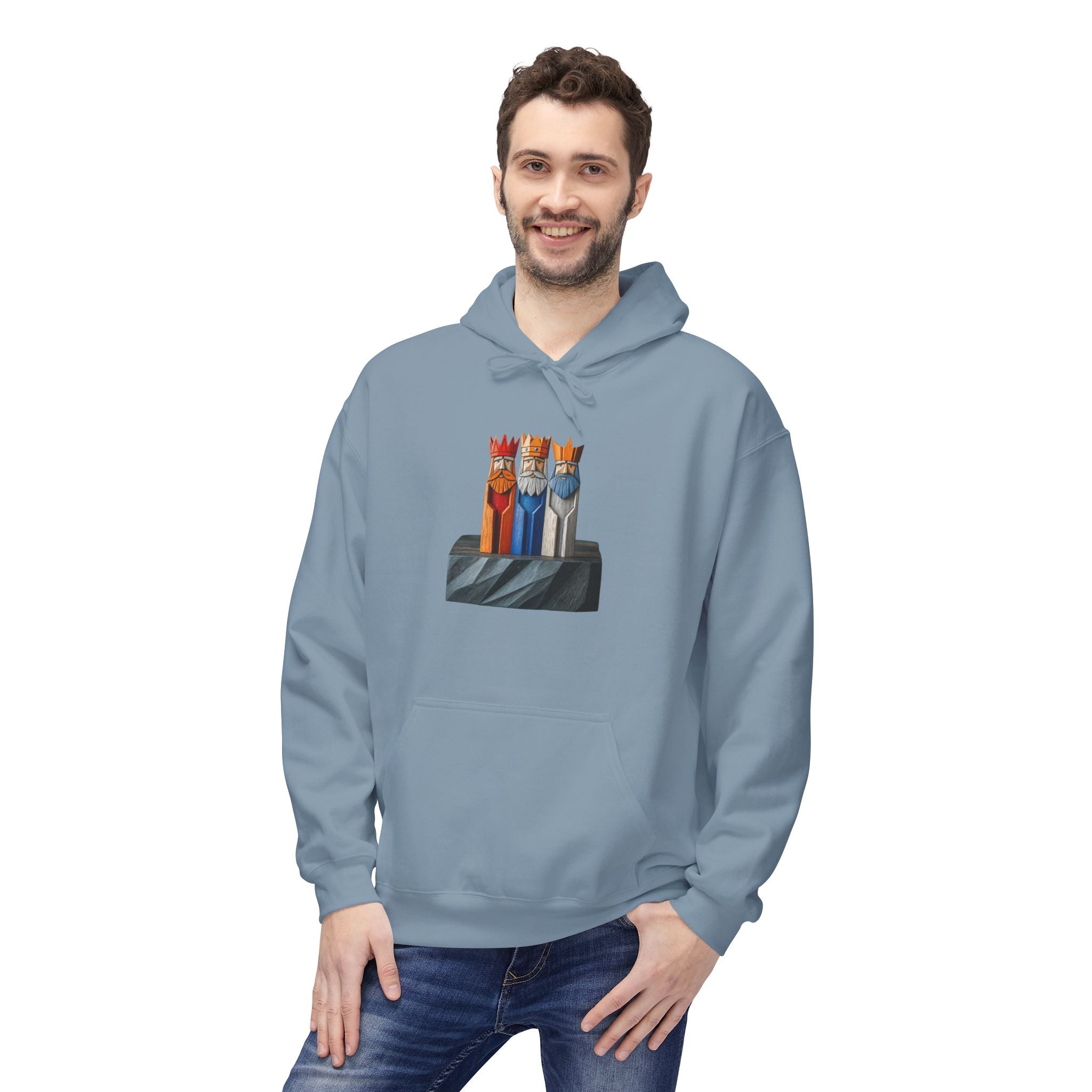 Hoodie Premium “Tres Reyes Boricuas” Tradición, Fe y Orgullo de Puerto Rico 🇵🇷